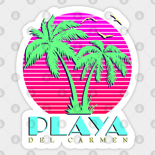 Playa Del Carmen Sticker by Nerd_art